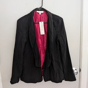 NWT Olive & Oak Black #Blazer with Red Lining #Office #Business #Casual #Spring